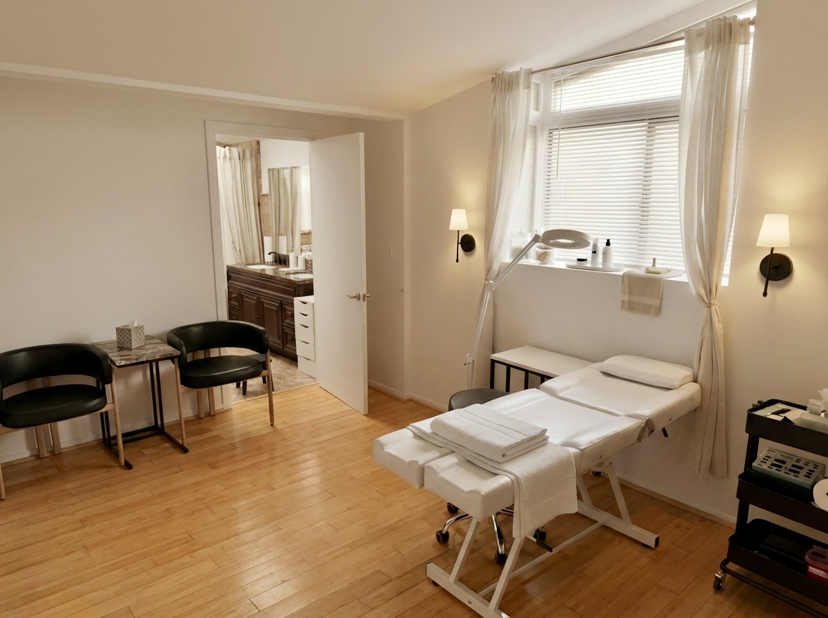 Electrolysis treatment room